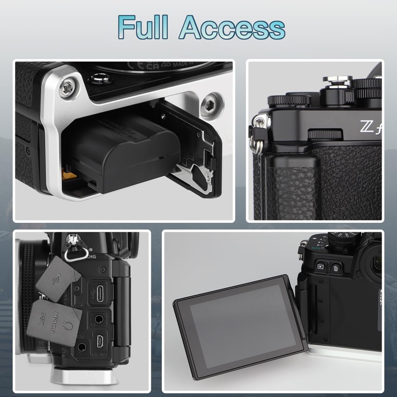 Haoge HG-ZFS カメラホルダー ハンドグリップ Nikon Z f ZF L字型グリップ Arca