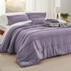 Bedsure Purple King Size Comforter Set - 4 Pieces Pinch