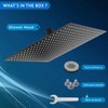 Voolan Oversize Rain Shower Head - High Flow Square Rainfall
