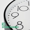 bakbrand Wall Clock Non-Ticking Silent Modern Simple Style Round Decor