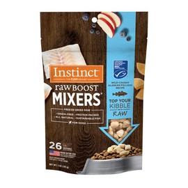 Instinct Raw Boost Mixers Pollock Liofilizado para Perros,Topper Natural con Ingredientes Reales 5 Oz