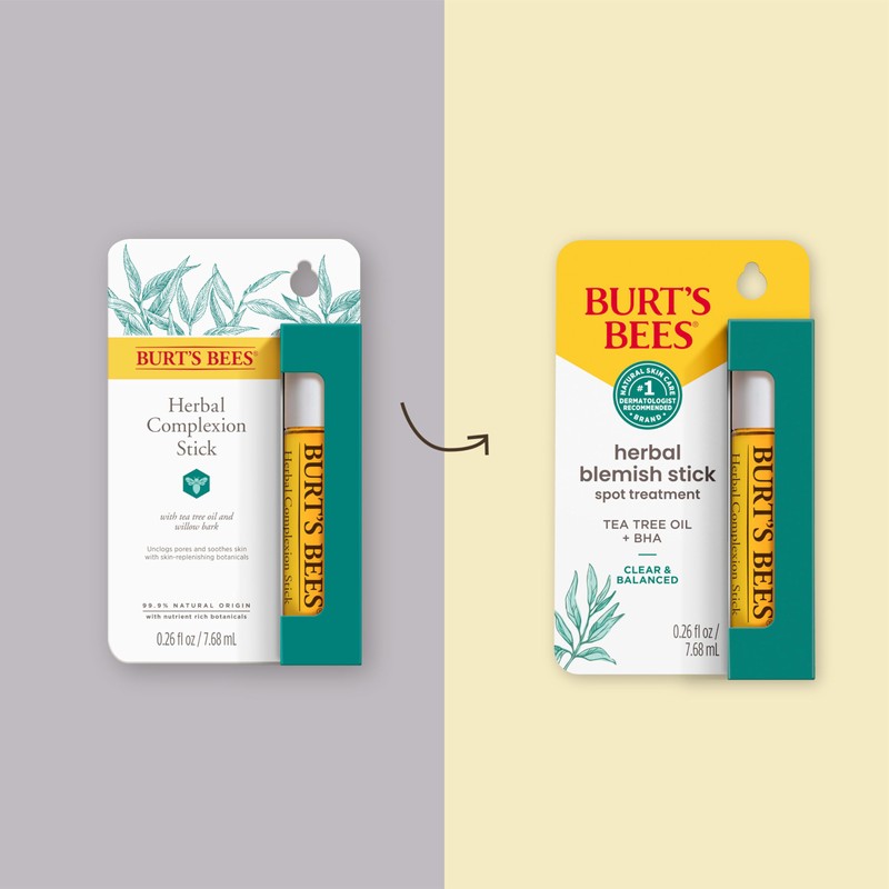 Burt's Bees Herbal Blemish Stick, 0.26 Fl Oz (Pack of