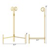 HOPEME Plate Stand 6 Inch 1-Pack, Gold Easel Display Stand