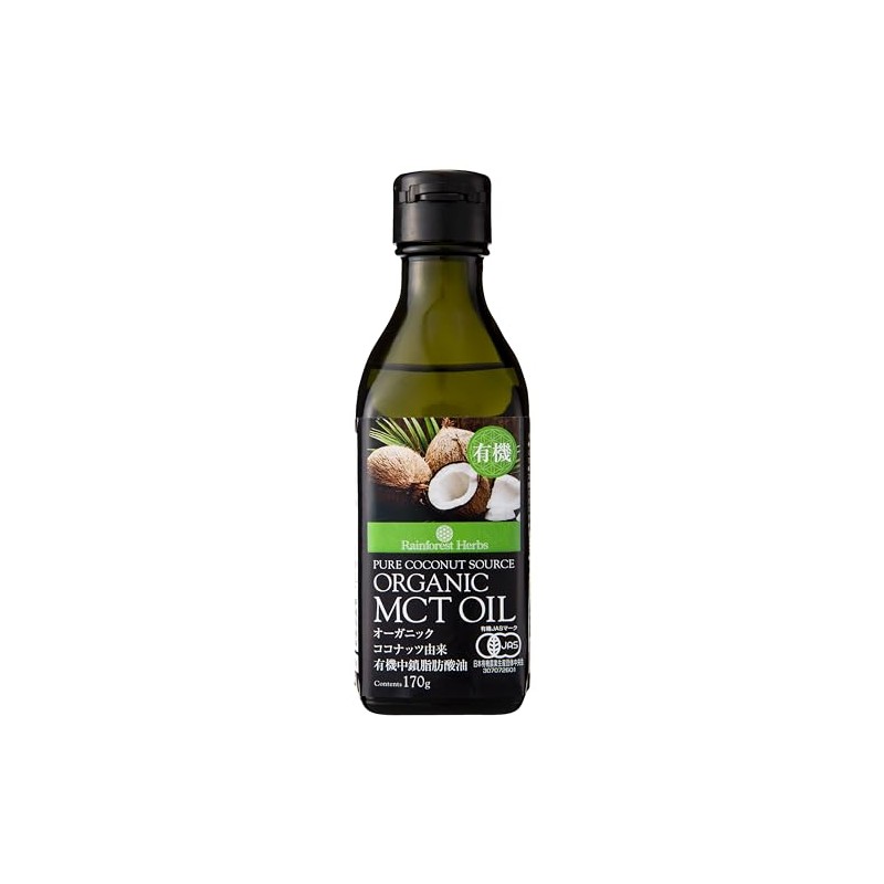 Organic MCT Oil, 6.0 oz (170 g), 1 Bottle of