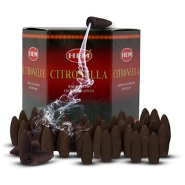 Citronella Backflow Incense Cones for Waterfall Aromatic Smoke Fountain Haze Falls