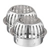 Relaxdays Set of 2 Stainless Steel Gutters Leaf Guards for