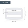 sourcing map 25Pcs Plastic Slide Buckle, 2" Tri-Glides Slides, Adjustable
