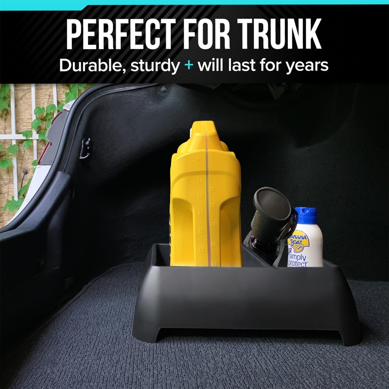 Moblorg Heavy Duty Storage Organizer for Vehicle Trunk, Garage, Under
