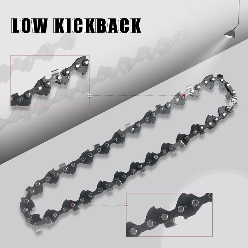 5 Inch Chainsaw Chain for Sun Joe 24V-HCS-LTE Handheld Chainsaw,2PC