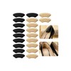 20Pares Almohadillas de Talón para Zapatos,Talón Autoadhesivas(beige+Negro)