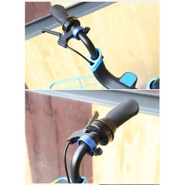 Bicycle Bell Aluminum Alloy Bike Bell MTB Handlebar Alarm Ring Invisible Bell, Loud Clear Sound for All Bike Mountain Bike, Road Bike and BMX Bike (Blue)