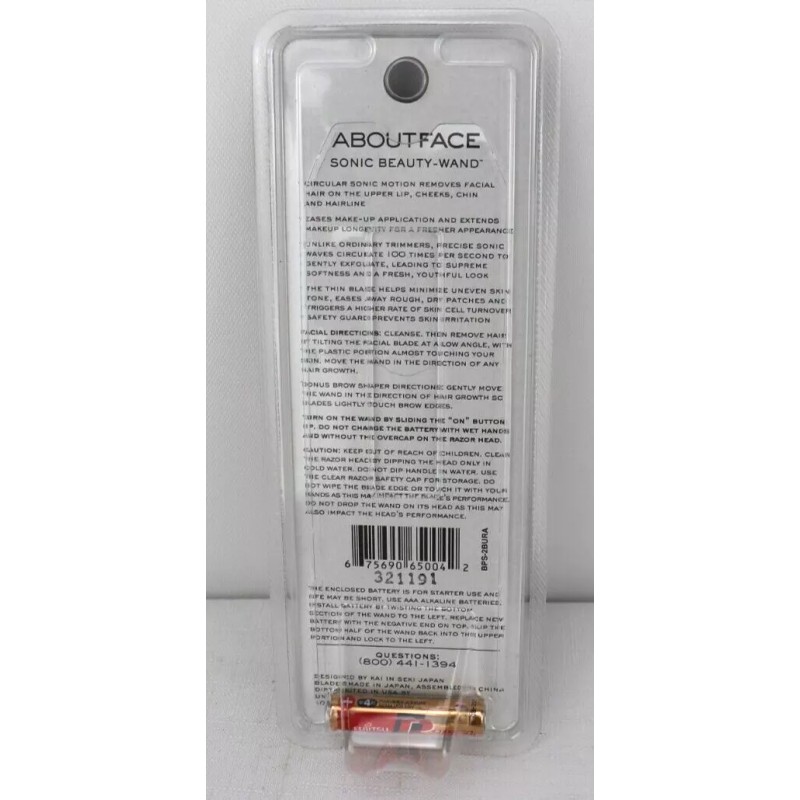 ABOUTFACE Sonic Beauty Wand Removes Hair & Exfoliates Face &