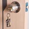 Ezranova 2 x Metal Key Fob, Bottle Opener, Double Ring