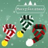 Aimondow Christmas Dog Cat Santa Scarf, Cat Winter Knitted Cute