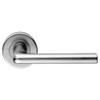 Serozzetta Eden Door Handles on Round Rose - Satin Chrome