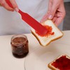 QUARKZMAN 4 Stück Silikon-Glas-Spatel, hitzebeständiger Marmeladen-Verteiler, nicht klebender Silikon-Schaber-Spatel mit