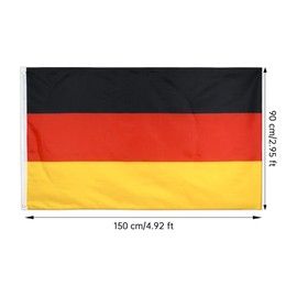 Bavaria Flag and Germany Flag 90 x 150 cm Oktoberfest Party Decoration Flags with 2 Sturdy Metal Eyelets German National Flag and Bavaria Flag Oktoberfest Accessories Bavarian Weatherproof Flag