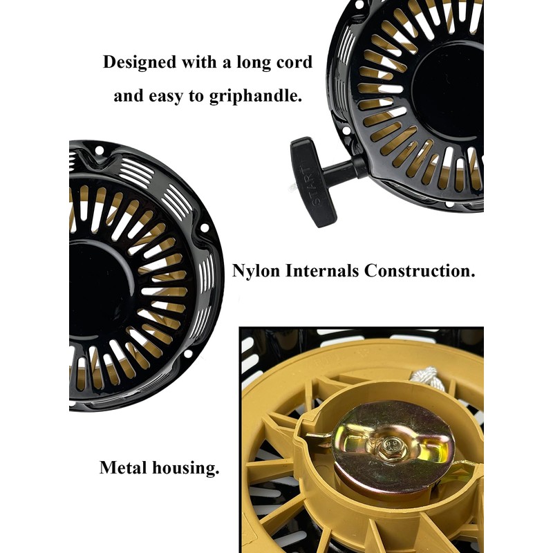 TURBOTUNITY GX390 Recoil Starter Assembly for Honda GX340 GX610 GX620