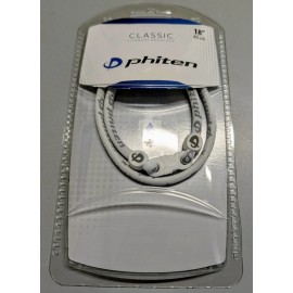 Phiten NEW Phiten Classic Titanium Necklace White 18" (45 cm)
