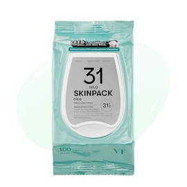 VT COSMETICS Mild Skin Pack (100 Sheets), Toner Pads with Centella Asiatica, Cooling & Hydrating, Gently Exfoliating, Calming & Soothing, Quick Makeup Prep, Korean Skincare (7.40 oz.)