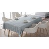 Oilcloth Tablecloth Washable Square 140 x 180 cm Light Grey