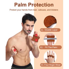 SUJAYU Weight Lifting Gloves, Lifting Grips Weight Gloves Weightlifting Gloves for Men, Workout Gloves for Men Workout Gloves Women (Black)