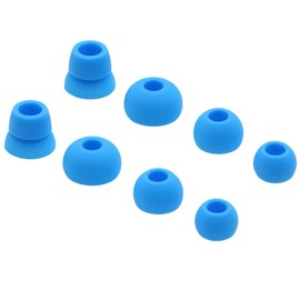 Alitutumao 8pcs Replacement Earbuds Silicone Eartips Compatible with Wireless Powerbeats 3 Powerbeats3 Earphones (Blue)