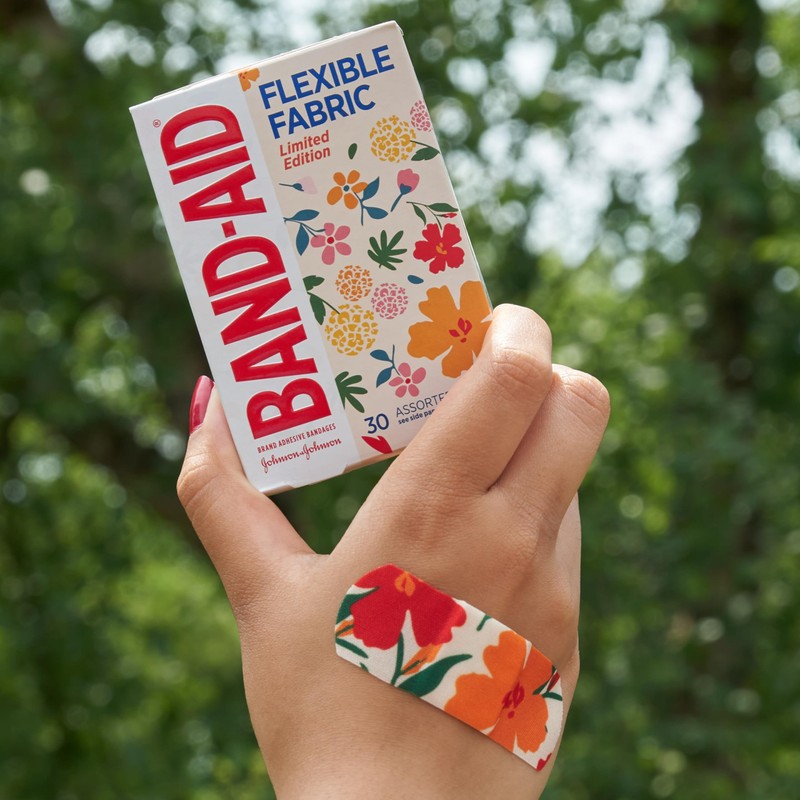 Band-Aid Brand Flexible Fabric Adhesive Bandages, Comfortable Flexible Protection &