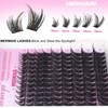 Geeneiya MERMAID Lash Clusters, 10-18MM Wispy Eyelash Clusters, D Curvature