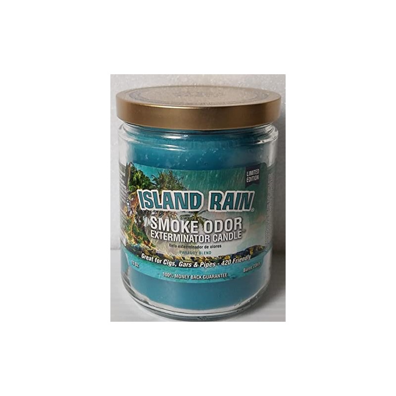 Smoke Odor Exterminator 13 oz Jar Candle, Island Rain, (1)