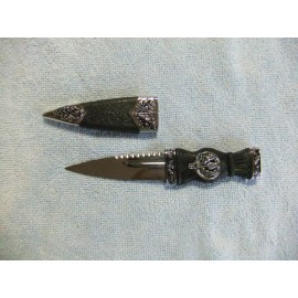 Unbranded Scottish Sgian-Dubh 7" Dagger/Letter Opener, Nice Highland Dress Accessory