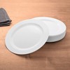 Gräwe Premium Disposable Plates 19 cm Sturdy with Silver Edge