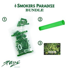 PURIZE Pack of 50 Xtra Slim Size Activated Carbon Filter 6 mm 2 Ceramic Caps, Choice of Colours + Joint Tube (Green)