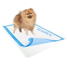 TidyFriend Dog Pee Pad Holder Tray Fits for 27.5” x 44” Wee Wee Pee Pads - Stable Grip, Raised Edges, Quick-Wipe Silicone Surface Dog Potty Tray Holder for Indoor Flooring Protection (White)