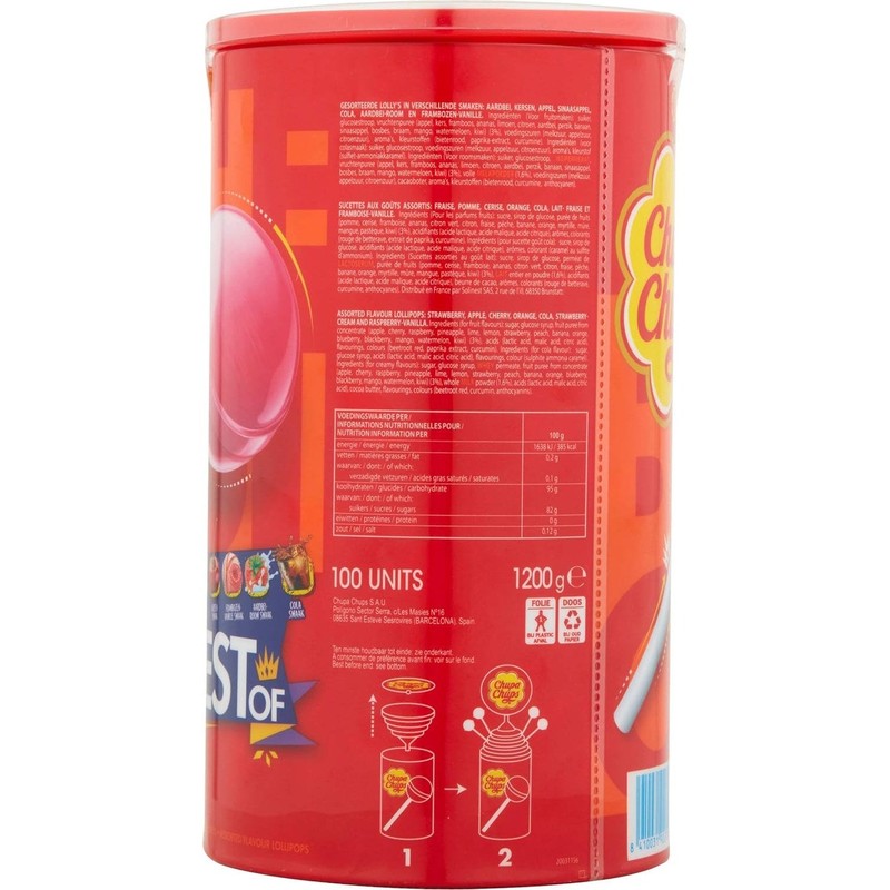 Chupa Chups Lollipop 12g(Box of 100)