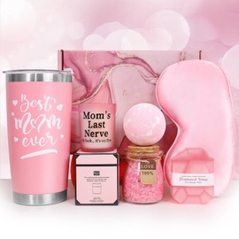 ONEVIVE Birthday Gifts for Mom Women Christmas Gifts, Relaxing Spa Gift Basket Appreciation Gift for Her Christmas Gifts for Wife Sister Gifts Best friend Tumbler Candle Gift Set