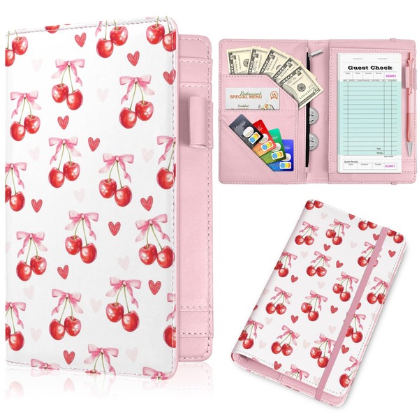 YeeCASE YeeCASE Pink Server Book, Fits Waitress Server Apron, Receipt