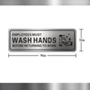 Metal Stainless Steel Employees Must Wash Hands Before Returning to