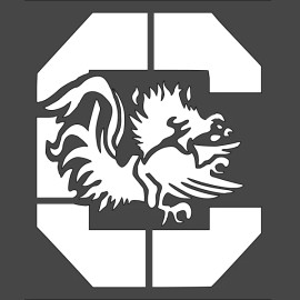 Unbranded 1- 6x6 inch Stencil (V-260) Sports - Gamecocks (6mil)*****