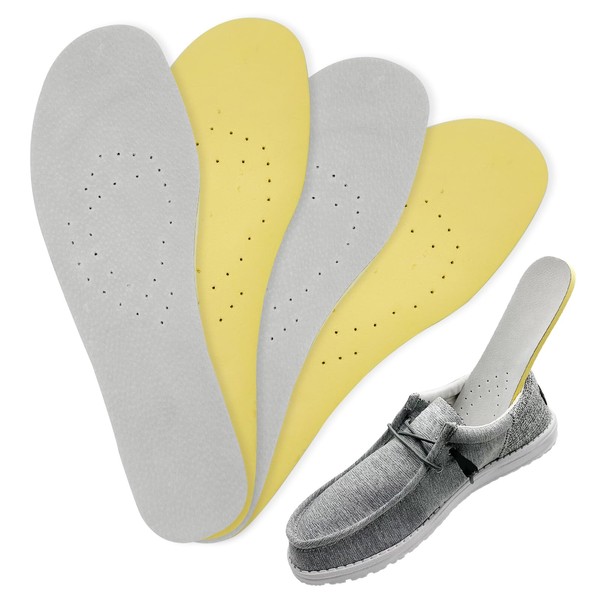 2 Pairs Shoe Insoles for Hey Dude Men's Wally Shoes,