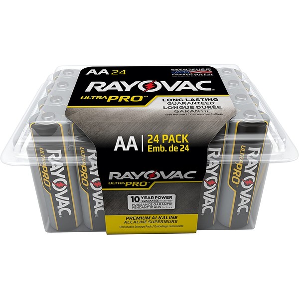Rayovac Batteries ALAA-24F Ultra Pro AA Alkaline Batteries, AA (Pack of 24)