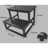 YAKANJ Step Stools for Adults Kids, Heavy Duty Sturdy Metal