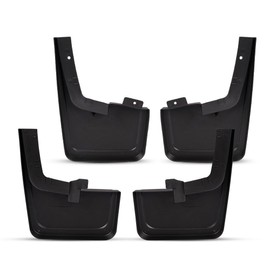 G-PLUS 4PCS Molded Mud Flaps, Compatible with Ford F150 (ONLY with Fender Flares/Trim) 2015-2018 Front Rear Splash Mud Guard Mudguard Mudflaps