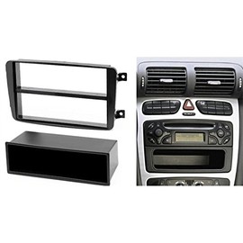Sound-way Double din car stereo radio installation kit facia adapter compatible with Mercedes C - Class/CLK/Viano/Vito 2 din