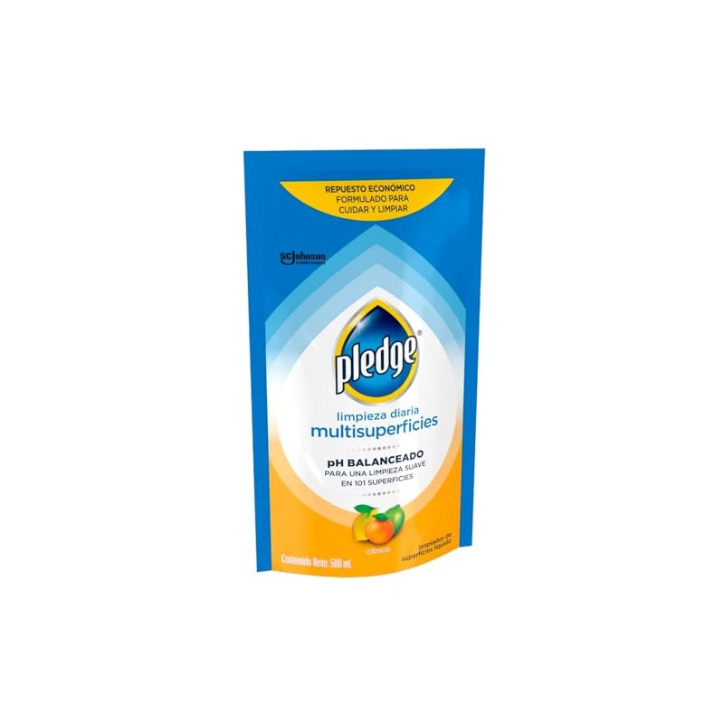 Pledge Limpiador Multiusos, Aroma Cítrico, Repuesto 500ml