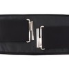 TigerTie Cummerbund Pocket Square Satin Bow Tie Plain Sash Waistband,