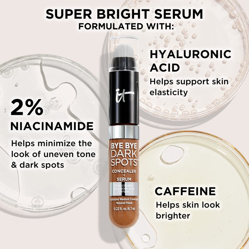 IT Cosmetics Bye Bye Dark Spots Concealer with 2% Niacinamide,