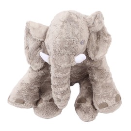 Gray Funny Elephant Plush Toy 15.7 Inch Soft Cute Animal Stuffed Doll Home Decoration for Kid Adult