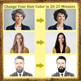 Blonde Brown Hair Color Shampoo - Instant Brown Hair Dye Shampoo 3 in 1 for Women & Men, Herbal Brown Shampoo Blonde Shampoo Easy to Use & Long Lasting Brown Hair Shampoo 16.90 Fl OZ (Blonde Brown)