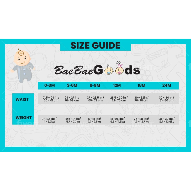 BaeBae Goods Grey Clouds Baby Pants Set (24 Months)